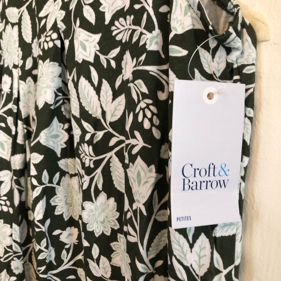 CROFT & BARROW Womens Semi Loose Sleeveless Top Size Small Petite Stretch New - Picture 4 of 9